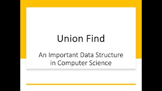 Union Find Data Structure - A Quick Introduction