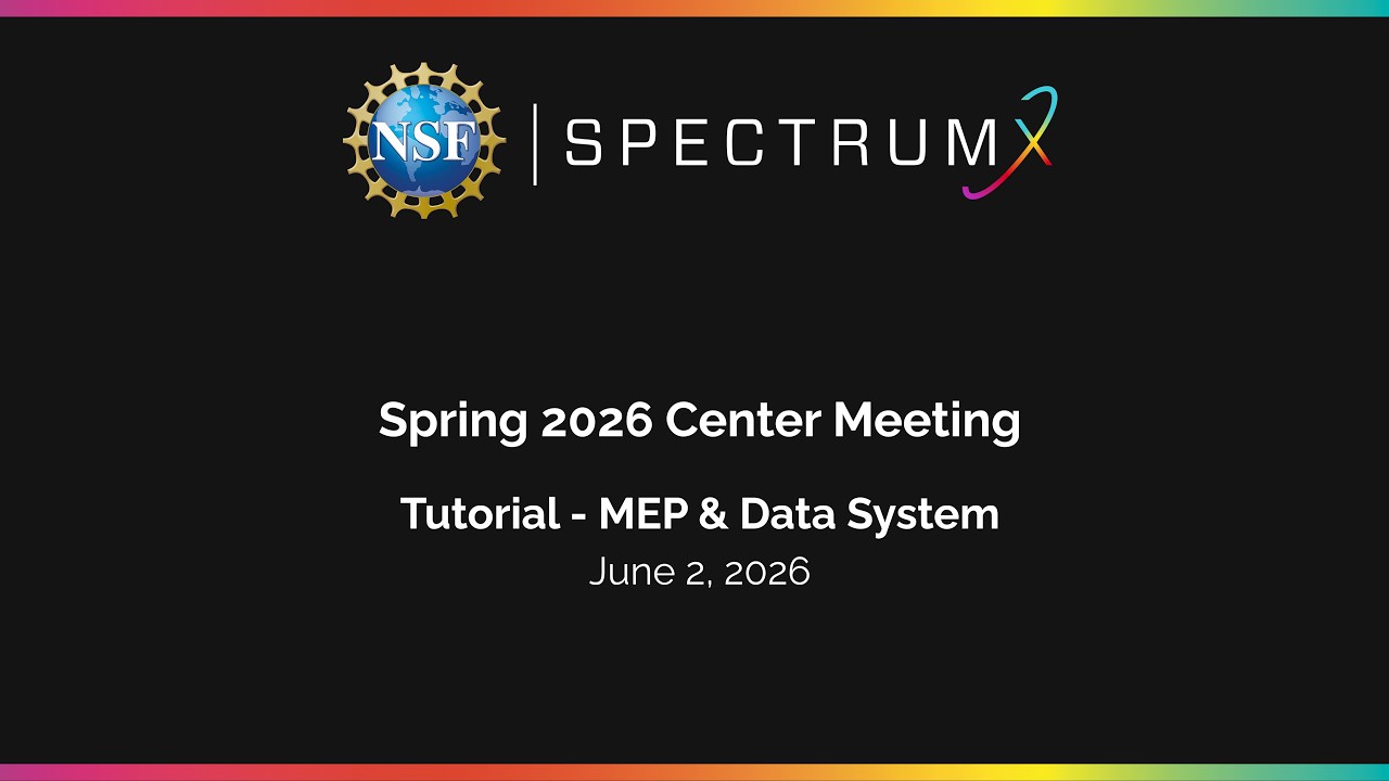 SpectrumX MEP & Data System Tutorial