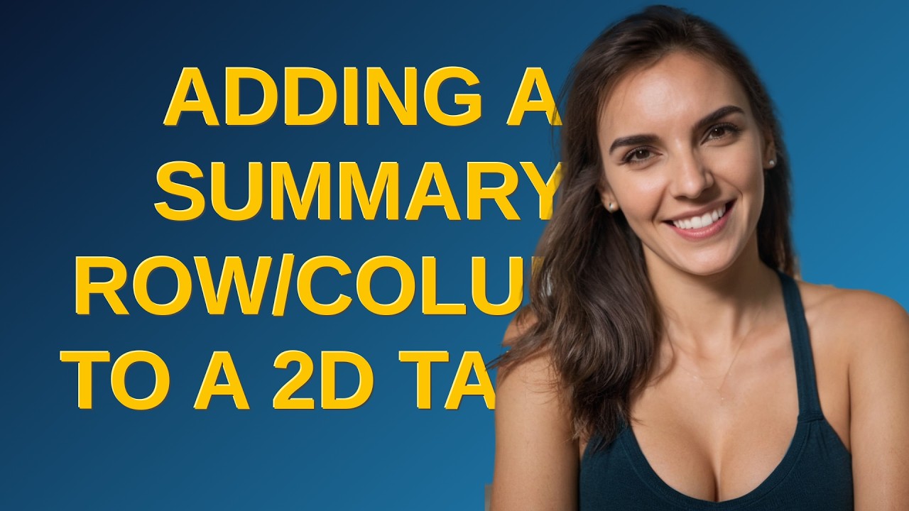 Mathematica: Adding a summary row/column to a 2D table