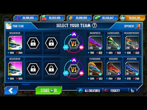 SUPERSTAR MEGARCHELON DEFEAT ALL OPPONENTS 1000+ | JURASSIC WORLD THE GAME