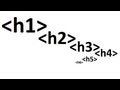 Learn HTML code: H1 - H6