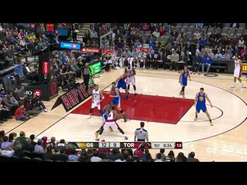 Jonas Valanciunas vs Golden State Warriors 2014.03.02