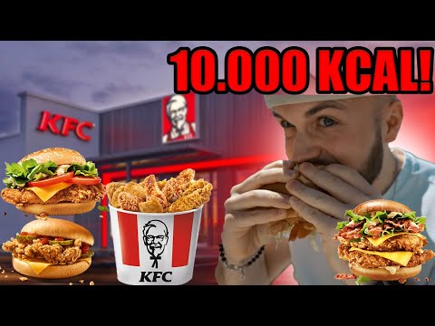ICH ESSE ALLES BEI KFC! 😍🍗  10.000 KALORIEN