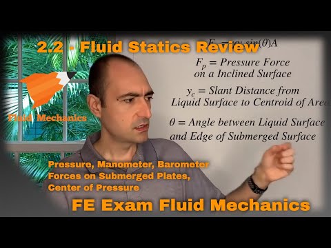 FE Exam Fluid Mechanics - 2.1 - Review - Fluid Statics