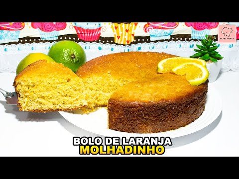BOLO de LARANJA super FOFINHO! EM 5 MINUTOS você FAZ ESSE BOLO!