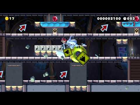 お化け屋敷を駆け回るいつもより長めなSpeed run ♪ 70s by *◆とうっち♪◆* 🍄 Super Mario Maker 2 #ahn 😶 No C