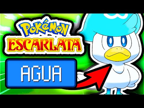 ¿Podré pasarme Pokémon Escarlata SOLO CON EL TIPO AGUA?
