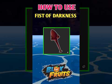 What To Do With Fist of Darkness In Blox Fruits | How To Use Fist of Darkness?