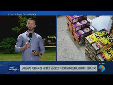 Fogos de artifício vendidos irregularmente são apreendidos em Padre Bernardo