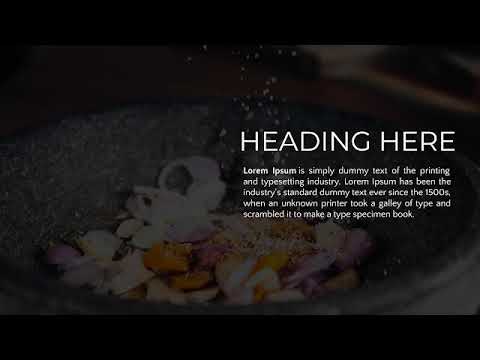 Delicious Healthy Restaurant - PPT Template