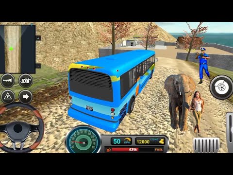Offroad Bus Driving Simulator - Uphill Realistic Passengers Transporter Game - Android Gameplay