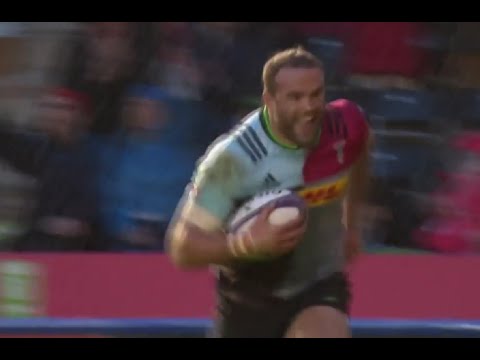 Jamie Roberts try highlights Harlequin v Grenoble highlights 22.04.2016 | Challenge Cup