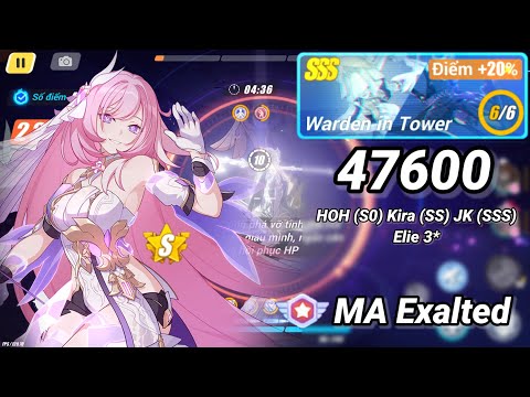 [MA EX] SSS Wardens of Tower 47600 - HOH(S0) Kira(SS) JK(SSS) Elie 3* - Honkai 6.7