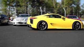 preview picture of video 'Porsche GT3 Cup vs. Lexus LFA at Monticello Motor Club'