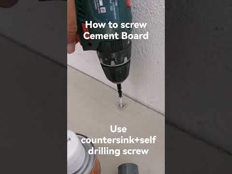 how to screw cement board bosch gsb120li countersink selfdrilling screw