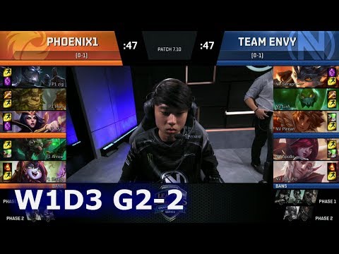 Team EnVyUs vs Phoenix1 | Game 2 S7 NA LCS Summer 2017 Week 1 Day 3 | NV vs P1 G2 W1D3