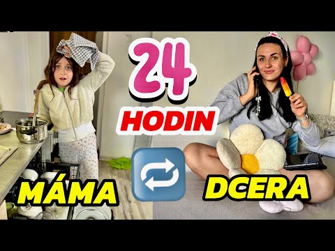 24 HODIN JAKO MOJE MAMKA 👩🏻 VYMĚNILI JSME SI ROLE 🔃 koho to bavilo více??