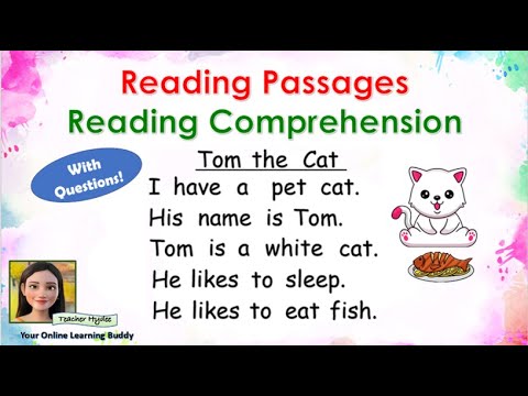 Reading Passages with Comprehension //Reading Simple Sentences //  Kinder,  Grade 1,Grade 2,Grade 3.