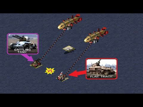 Gattling Tank vs Flak Track - Red Alert 2