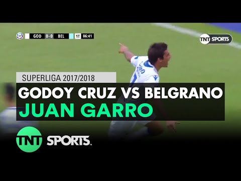 Juan Garro (1-0) Godoy Cruz vs Belgrano | Fecha 15 - Superliga Argentina 2017/2018