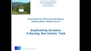 Mike's Mobile Library - Maintaining Lookup Tables