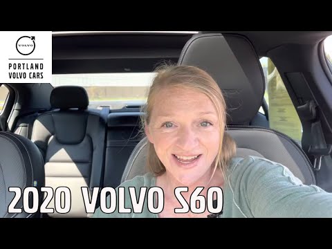 Pebble Grey Metallic 2020 Volvo S60 T5 R-Design with Polestar Optimization / Walkaround with Heather