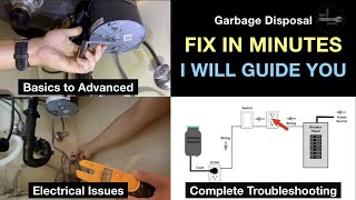 FIX IN MINUTES: NOT WORKING / HUMMING / FIX ELECTRICAL ISSUES / RESET -How to Fix Garbage Disposal