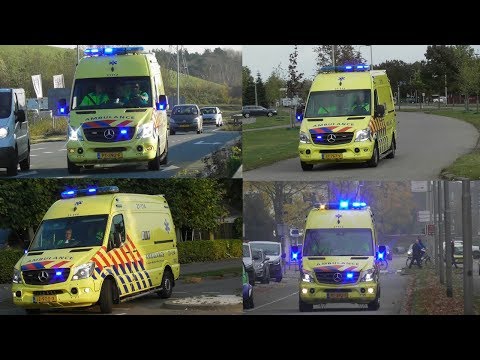 Verschillende Ambulances met spoed in Oss
