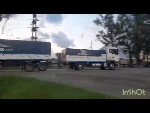 CAMIONES EN RUTA PROV. 1 , SAN FRANCISCO , CORDOBA , ARGENTINA , VIDEO 223