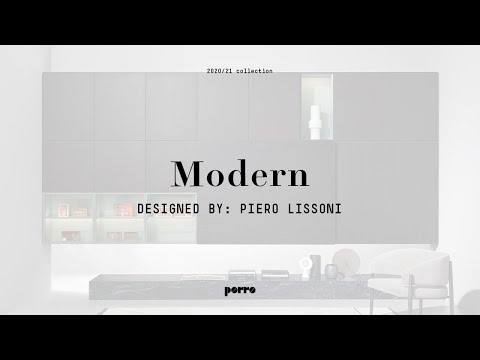 Porro - Novità 2020/21: sistema di contenitori Modern di Piero Lissoni + CRS