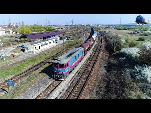 🚁[Drone] LDE2100 60-0727-7&Marfar Grup Feroviar Român Freight Train in Oradea Est Triaj09 April 2020