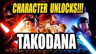 LEGO Star Wars The Force Awakens | ALL Takodana Carbonite Character Unlocks