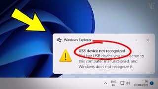 Fix USB Device Not Recognized in Windows 11 / 10 | How To Solve usb device not recognized {5 Ways}