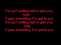Nothing - Every Avenue (LYRICS) 