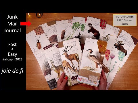 JUNK MAIL JOURNAL Stunning! FAST and EASY Tutorial ✅ #abcapril2025