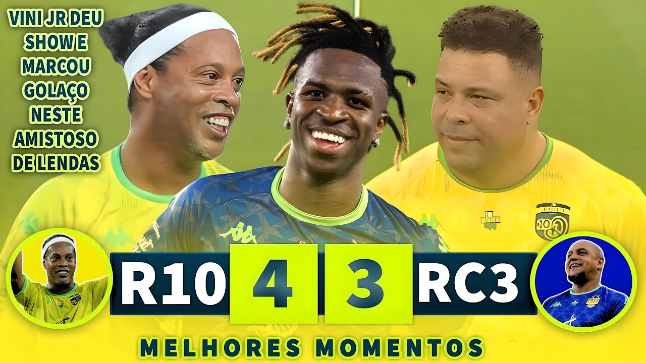 RONALDO, RONALDINHO GAÚCHO, VINI JR, DIDA AND VARIOUS OTHER LEGENDS IN FESTIVE GAME