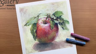 오일파스텔로 사과 그리기/Time Lapse