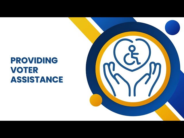 video describing the Universal Voting Console audio-tactile ballot marking device works and information about assisting voters with disabilities