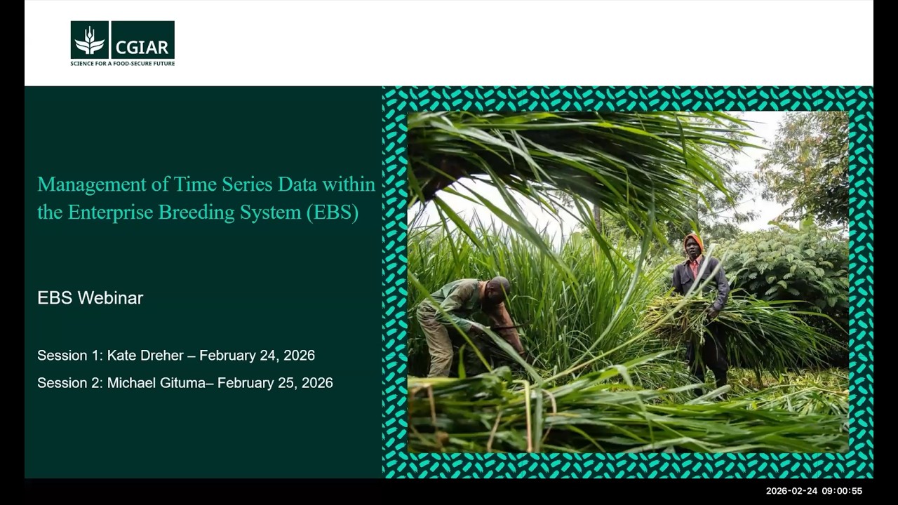 Management of Time Series Data within Enterprise Breeding System (EBS)