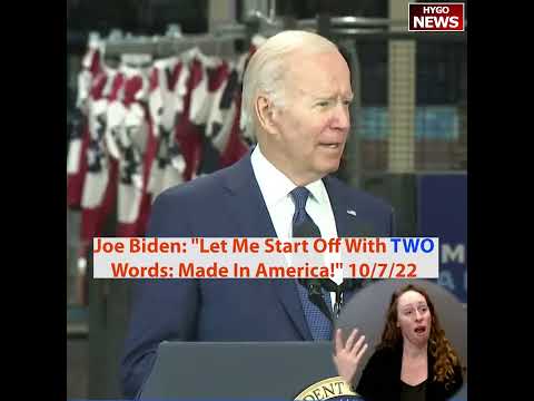 Biden at Volvo: 'Two Words: Made in America' and 'Well Over $1.60' on Gas (October 7, 2022)