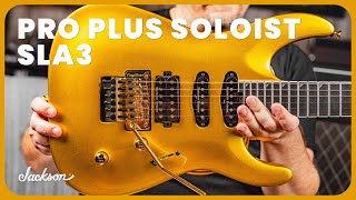 Video thumbnail for ALL-NEW Jackson Pro Plus Series Soloist SLA3 | High-Performance Electric Guitar Demo & Review (2023) by Tarpley Music