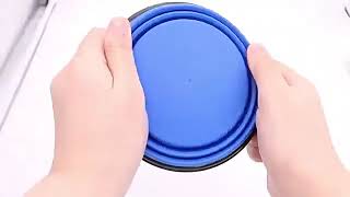 Silikónová skladacia miska pre psa 1000ml zelená