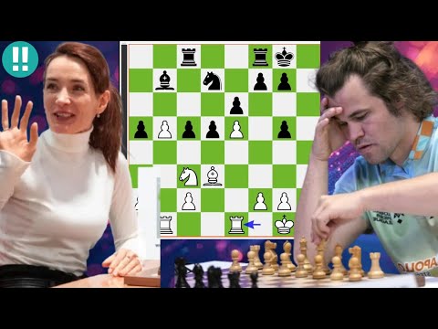 Kateryna Lagno vs Magnus Carlsen | Dramatic Showdown