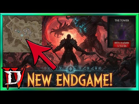 Diablo 4 Towers GAMEPLAY (NEW ENDGAME SEASON 11: BETA Gameplay) How it Works, and How to Access