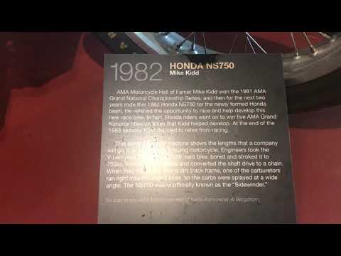 Honda NS750 Flat tracker Sidewinder CX500 at the AMA Motorcycle Museum I’m Pickerington Ohio