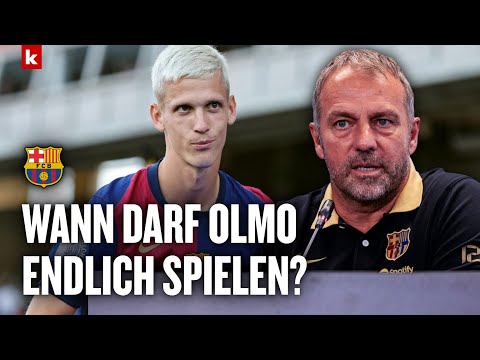 "Das ist schwierig in Barcelona" Flick glaubt noch an Barca und schnelles Olmo-Debüt