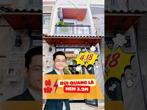 Bán nhà hẻm xe hơi BÙI QUANG LÀ – NHÀ ĐẸP Ở NGAY – FULL NỘI THẤT –  4.18 TỶ TL
