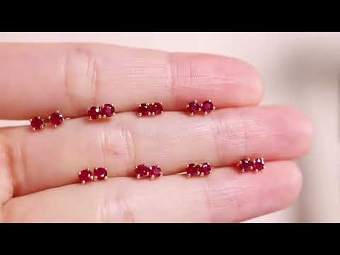 Party Jewelry Dainty Rubycon 0.1ct 18K Earring Stud Jewelry Wholesale, WhatsApp: 0086-18272248820.