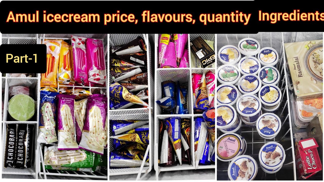 Amul ice cream/Amul products Price flavours,quantity Hindi//amul cup,cone,kulfi,sugar free icecream
