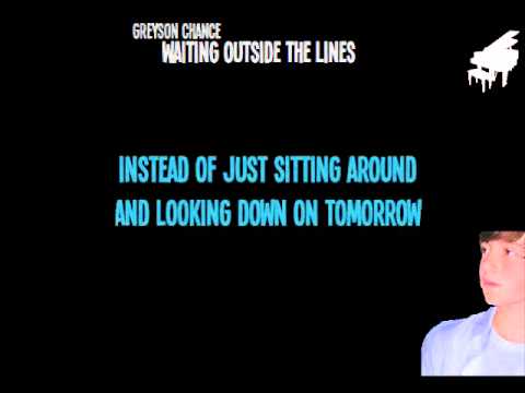 Greyson Chance Waiting outside the lines Karaoke - sing with Greyson!!!
